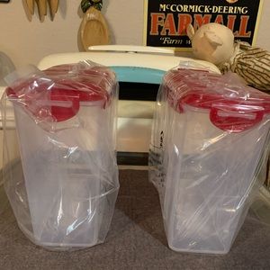 Lock N Lock Cereal Containers Set of 2 New
